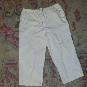 Izod petite crop pants with tie